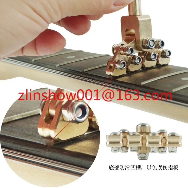 Guitar pin wire installation indenter adaptive variable arc folk electric wood guitar classical maintenance piano tool