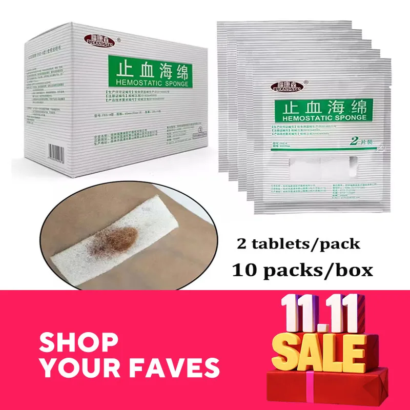 

Medical Hemostatic Cotton Disposable Gelatin Hemostatic Sponge For Wound Dressing Nursing Care Gauze 60*20mm Dental Materials