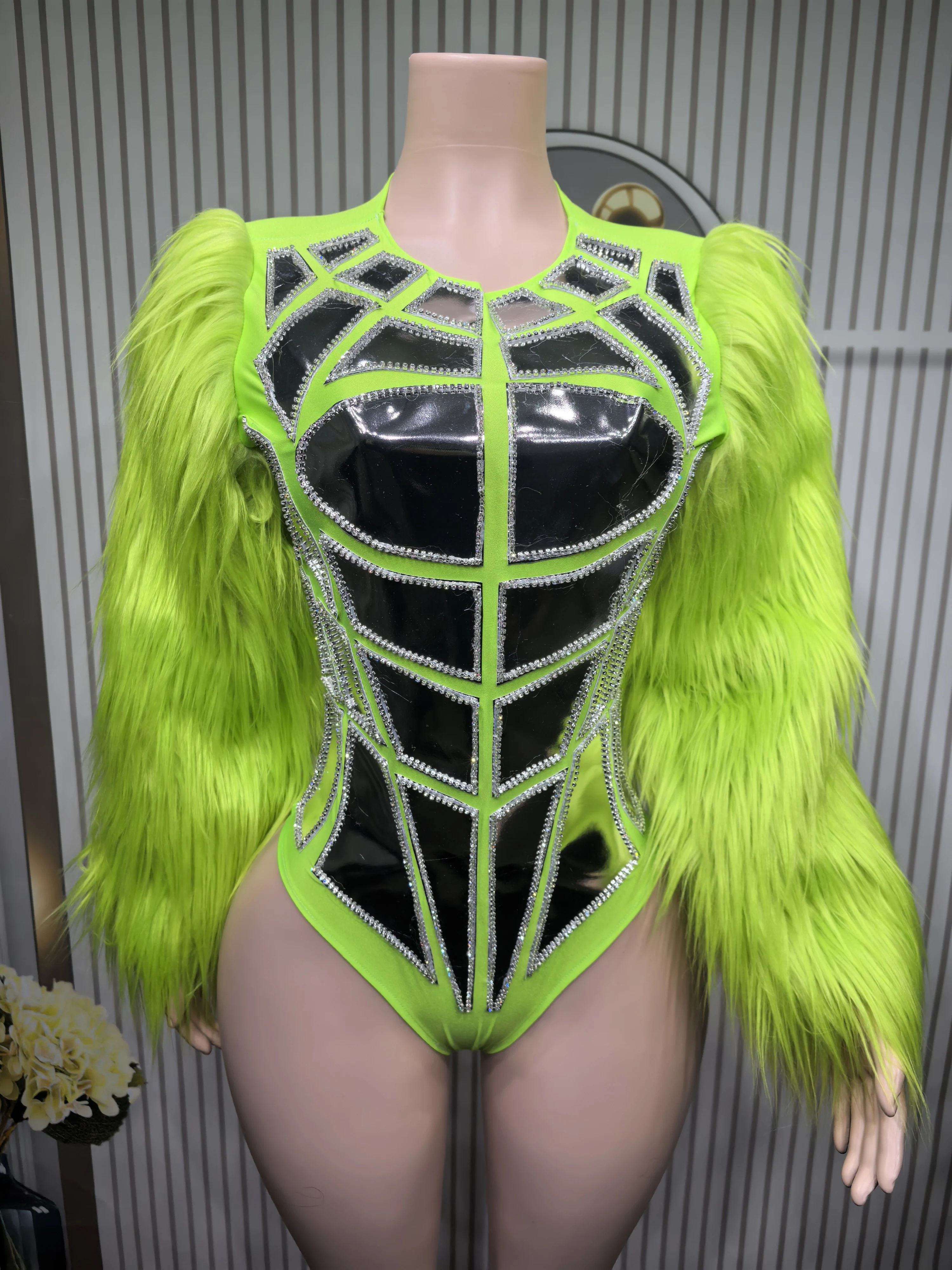 body-a-manches-bulles-en-velours-pour-femme-combinaison-de-catsuit-pour-spectacle-sur-scene-tenue-de-danse-style-armure-corporelle-costume-de-bar-dj-et-ds