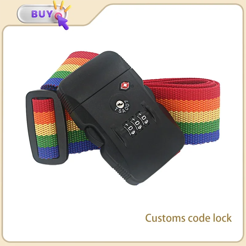 

Luggage Strap Anti-theft Luggage Buckle Password Adjustable Bundling Packing Baggage Belt Suitcase Trunk Belts Bag Accessories
