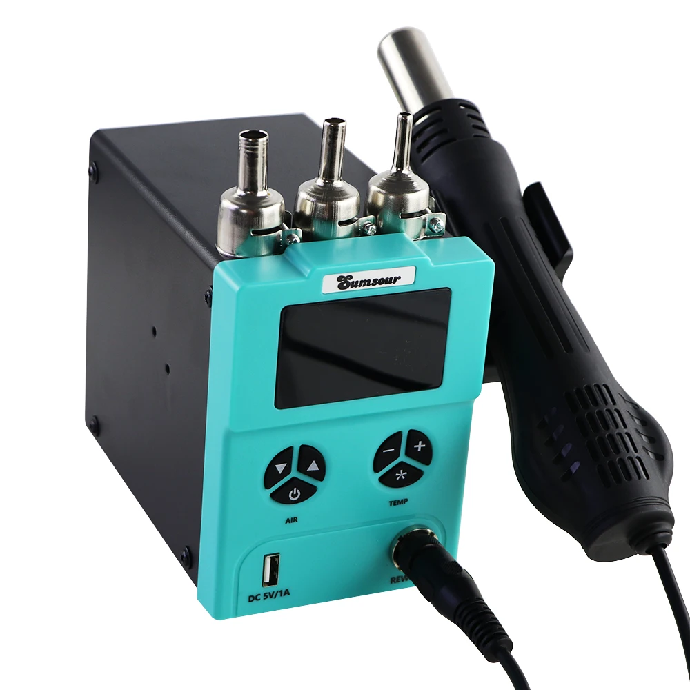 New 868D Soldering Station 700W LCD Digital Display 220V/110V SMD Rework Hot Air Gun With USB Interface Soldering Repair Tool