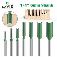 7PCS Straight Cut Router Bit Set Durable Tungsten Carbide 1/4\