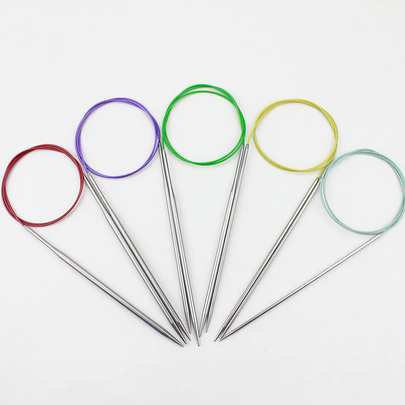 Lotus Yarns 80 cm  Stainless Steel Fixed Circular Knitting Needles