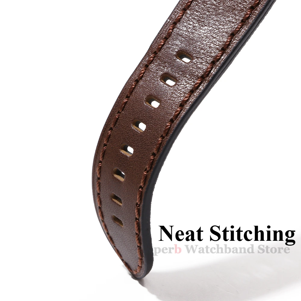 قسط خمر الجلود حزام الساعات لبانيراي 20 مللي متر 22 مللي متر 24 مللي متر الرجال الرياضة سوار لسامسونج غالاكسي ساعة 4 استبدال حزام الساعات