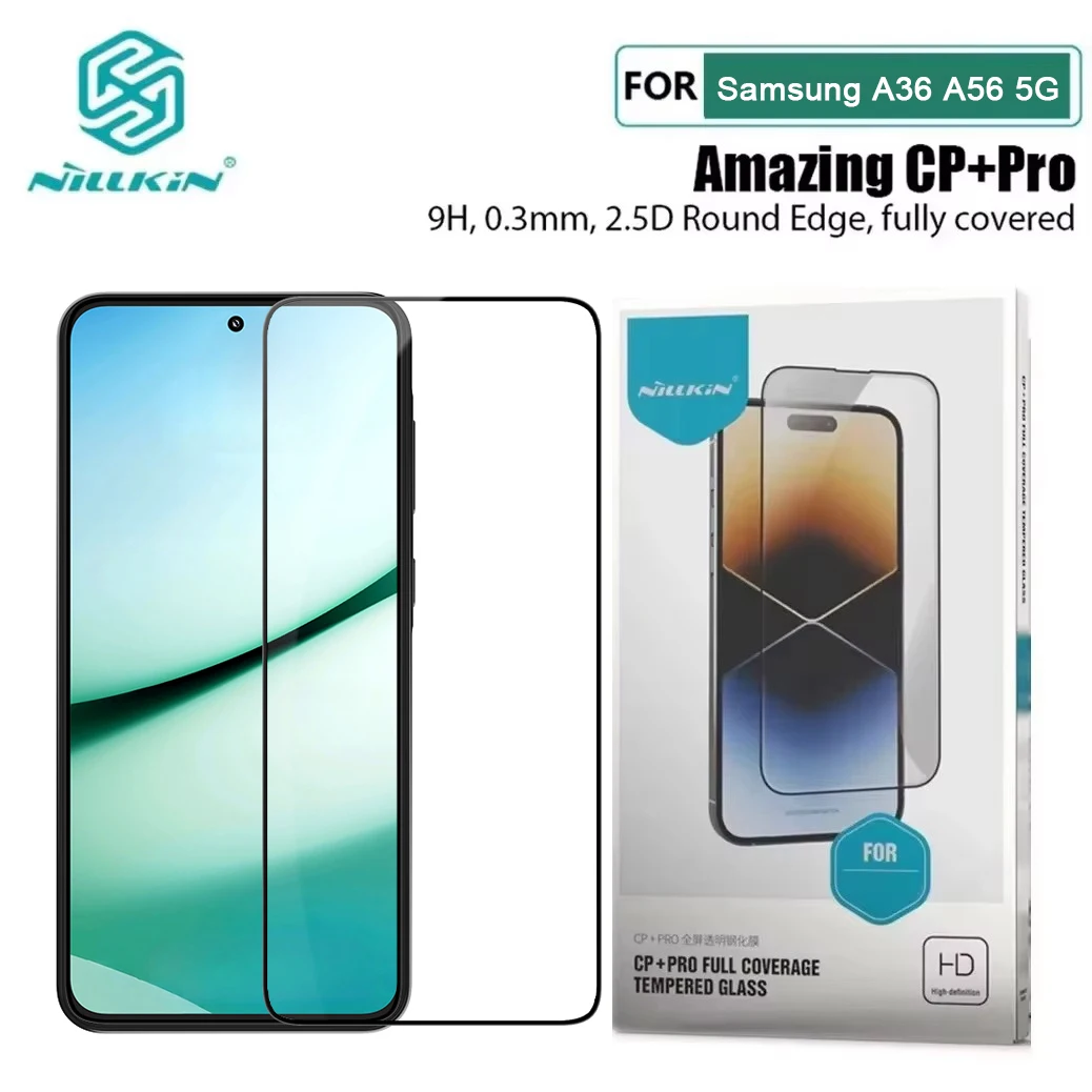 For Samsung A56 Glass Nillkin CP+PRO 2.5D Full Glue Tempered Glass For Samsung Galaxy A36 5G Screen Protector