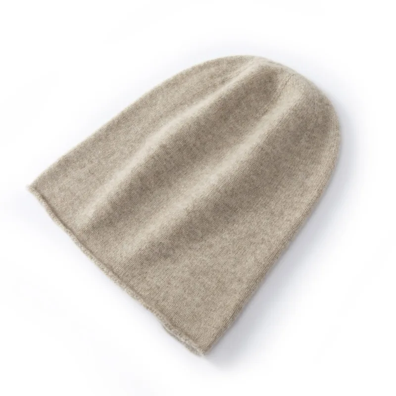 Einfache Klassische Reine Wolle Hut Frauen Männer Herbst WInter Curling Haufen Beanie Männlich Weiblich Hohe Qualität Gestrickte 100% Wolle Kalten Hut – Detail 16