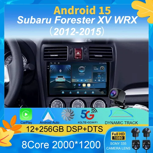 Radio de coche Android 15 estéreo para Subaru Forester XV WRX 2012- 2015 para Impreza reproductor de vídeo Multimedia navegación GPS unidad principal