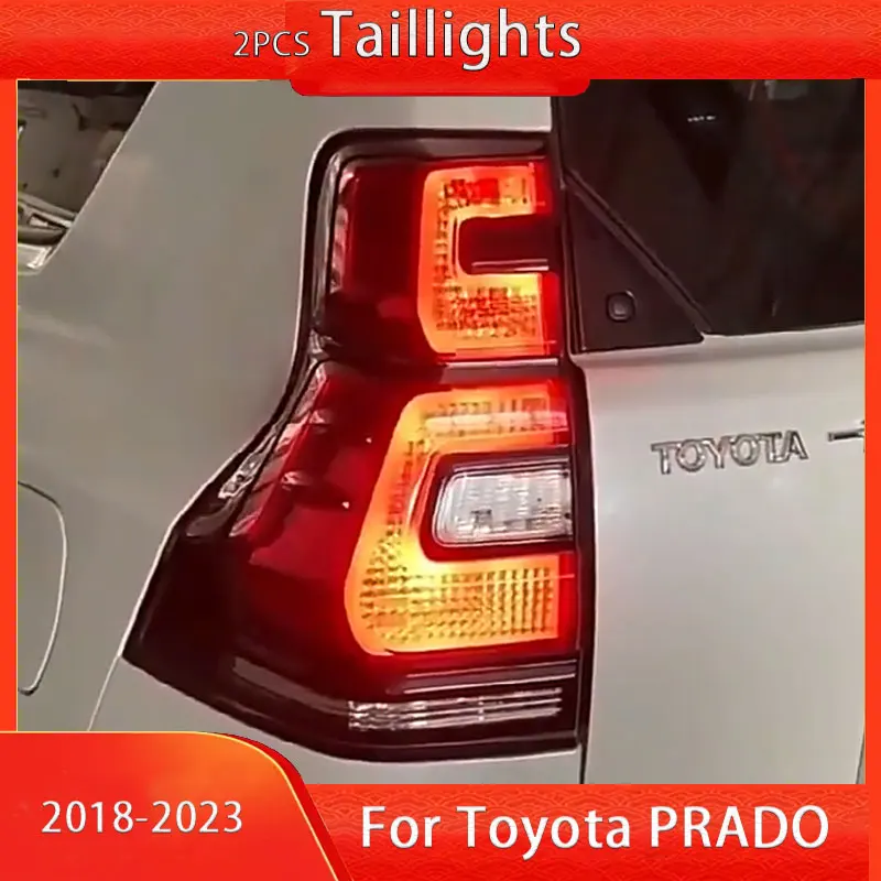 Tail Lights For Toyota Land Cruiser Prado FJ150 LC150 GRJ150 2018-2020 LED Rear Light Turn Signal Light Stop Parking Brake Lamp