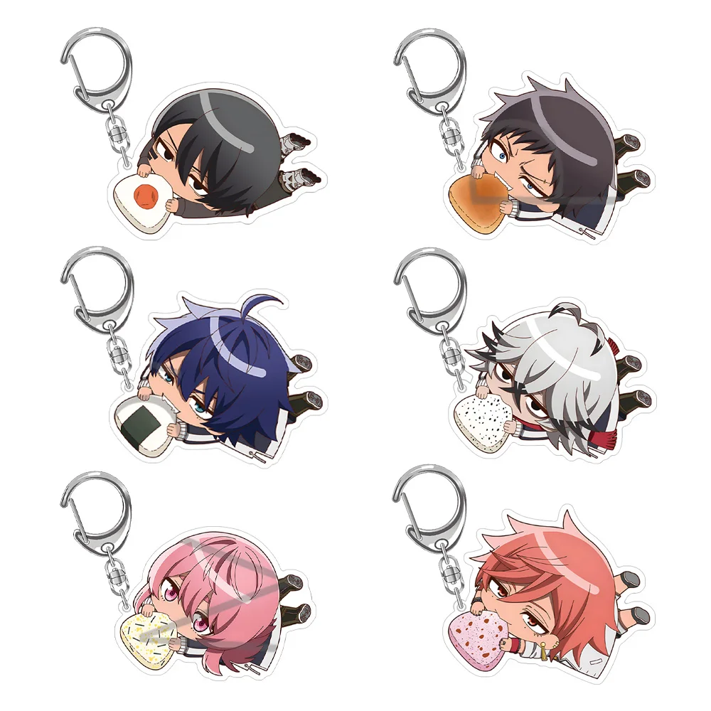 Tougen Anki Shiki Ichinose Kyoya Oiranzaka Jin Kougasaki Rokuro Kiriyama Ikari Yaoroshi Chibi Anime llavero acrílico juguete para regalo