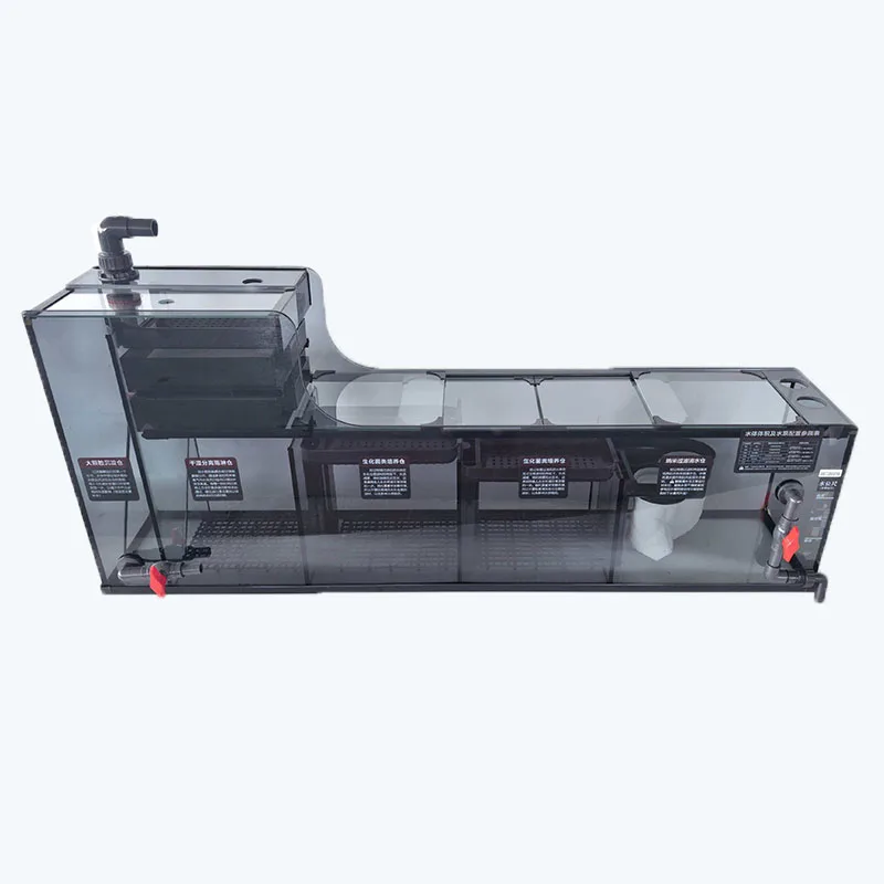 Complete Aquarium Bottom Filtration Kit Dry Wet Separation Box With Full Accessories
