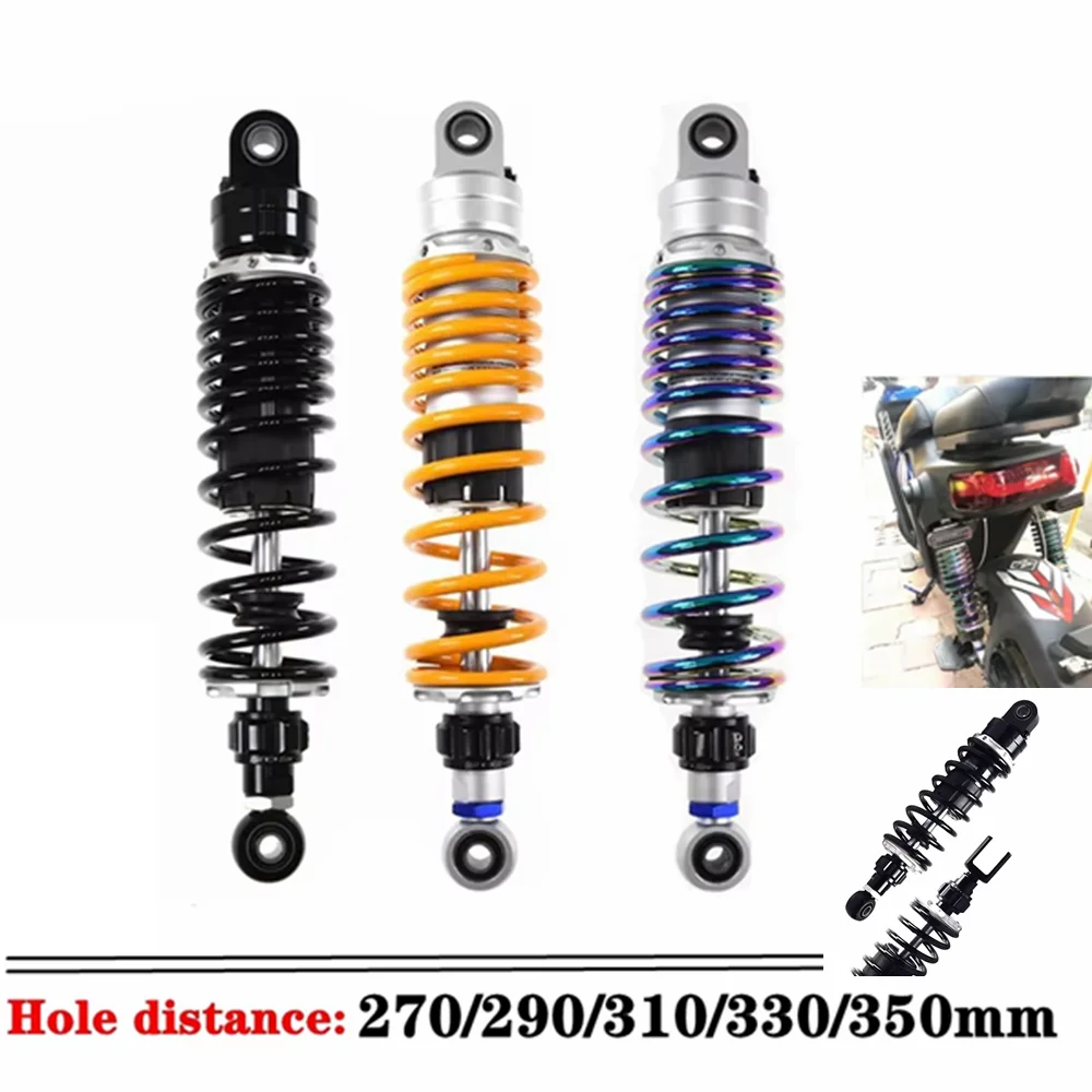 Universal 1pcs 270mm - 350mm Motorcycle Adjust Damping Rear Shock absorber Rear Suspension For Honda Yamaha Kawasaki Suzuki