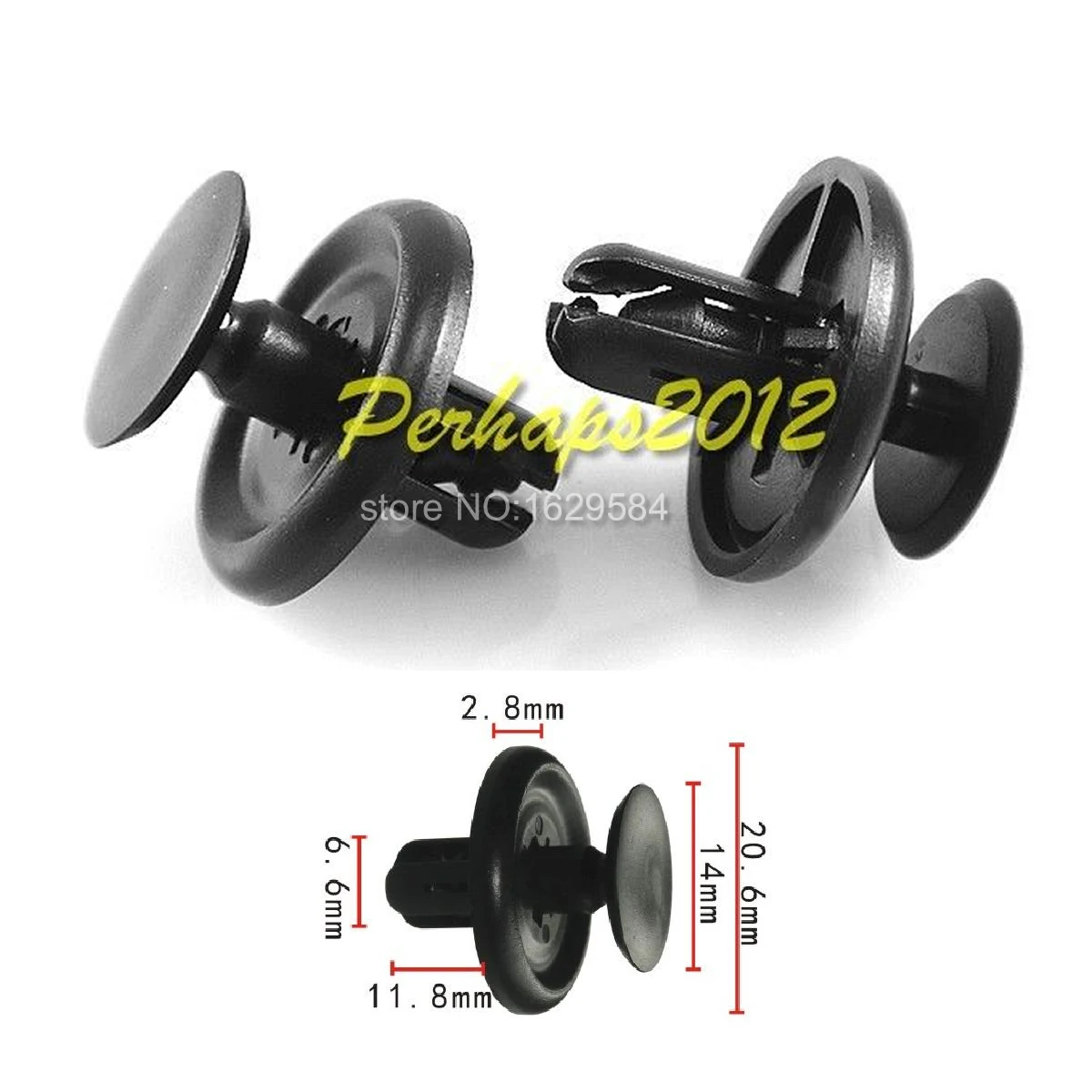 10/50/100x for 2002-On Engine Under Cover OEM Clip Retainer Fastener 90467-07201 9046707201 for Toyota