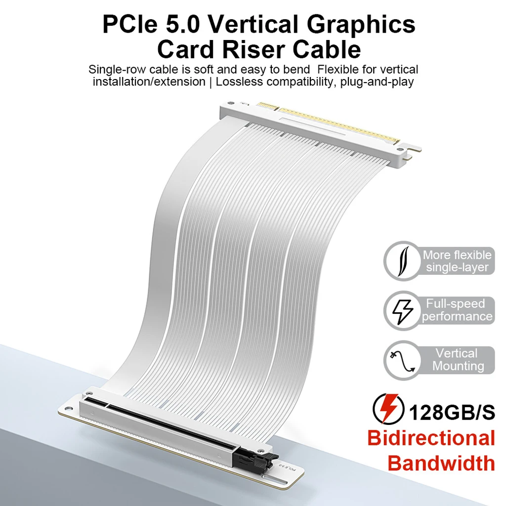 PCI‑E 5.0 X16 GPU Yükseltici K - Pcie 5.0 Gpu Riser Cable incelemesi ve fiyatı
