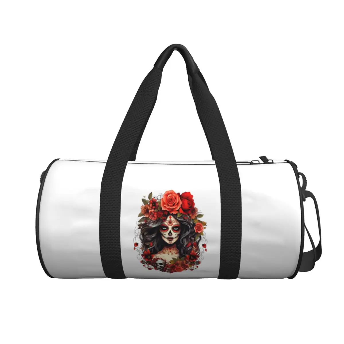 

Мексиканская Catrina Girl Day Of The Dead с сахарным черепом, большая спортивная сумка, многофункциональная дорожная сумка Duffle, сумки для фитнеса