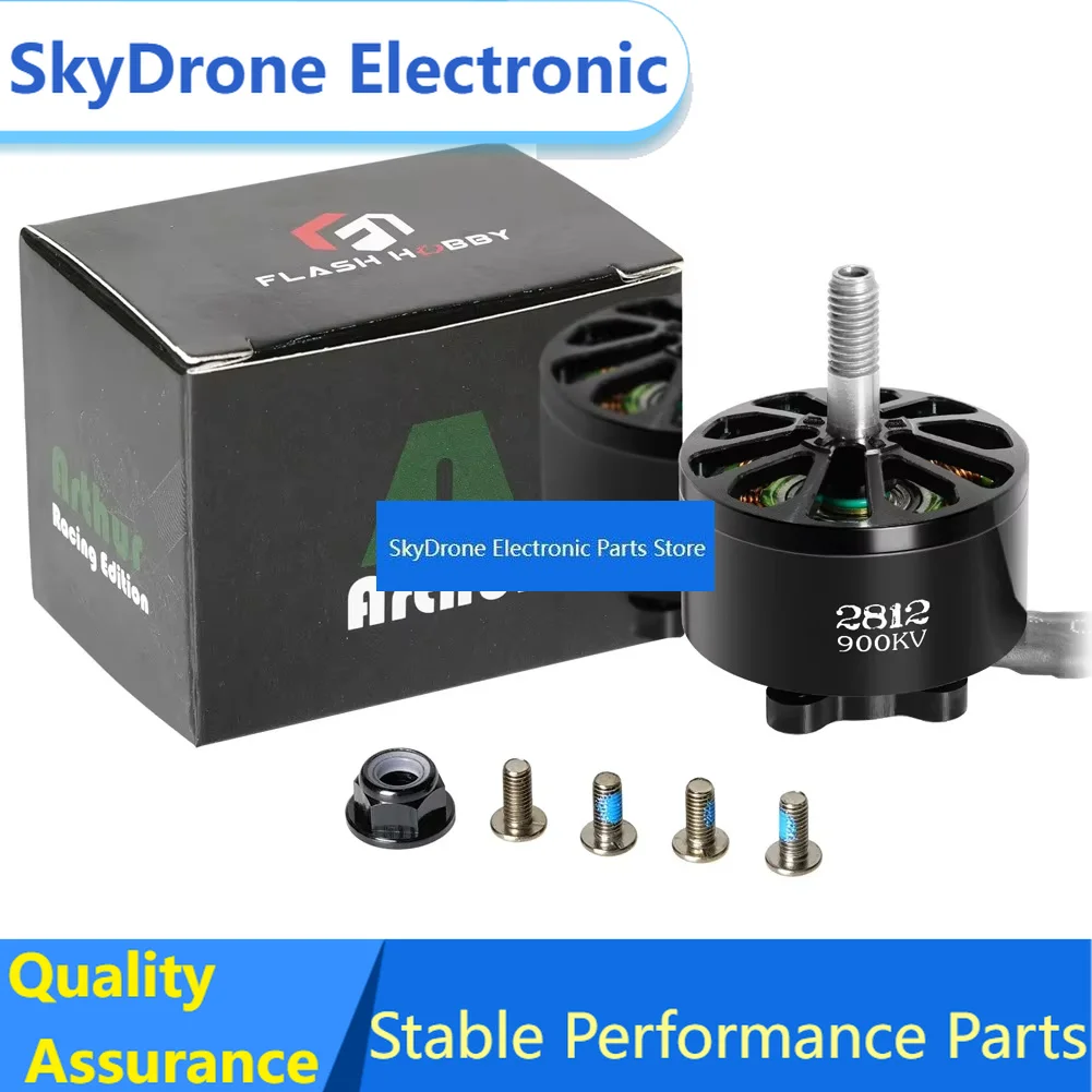 SkyDEl4pcs FlashHobby A2807 Brushless Motor A2812 900KV 3-6S For Fpv RC Parts FPV Freestyle 7 8 9 Inch Long Range LR7 Dro