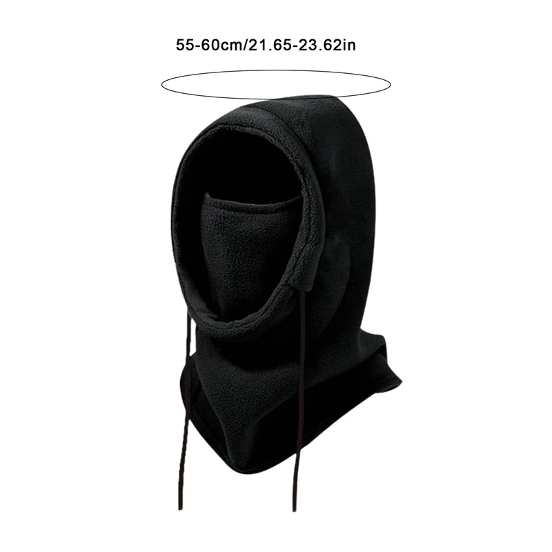 Polar Fleece Cycling Cap Ski Windproof Outdoor Sports Bib Cold Padded Hood Mask Warm Hat Bike Bicycle Men Woman Balaclava