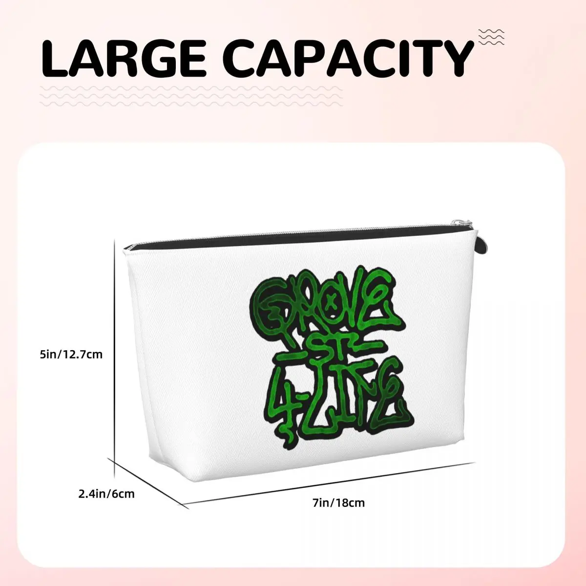 Harajuku Grove 4 Life GTA San Andreas (4) حقائب مستحضرات التجميل النسائية السفر ماكياج المنظم الحقيبة تخزين أدوات الزينة صندوق أدوات Dopp #3