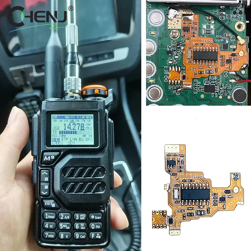 Nowość w wersji Uvk5/k6 PLUS FPC SI4732 Chip i moduł modyfikacji komponentów oscylatora kryształowego dla Quansheng UV-K5 Accessorie