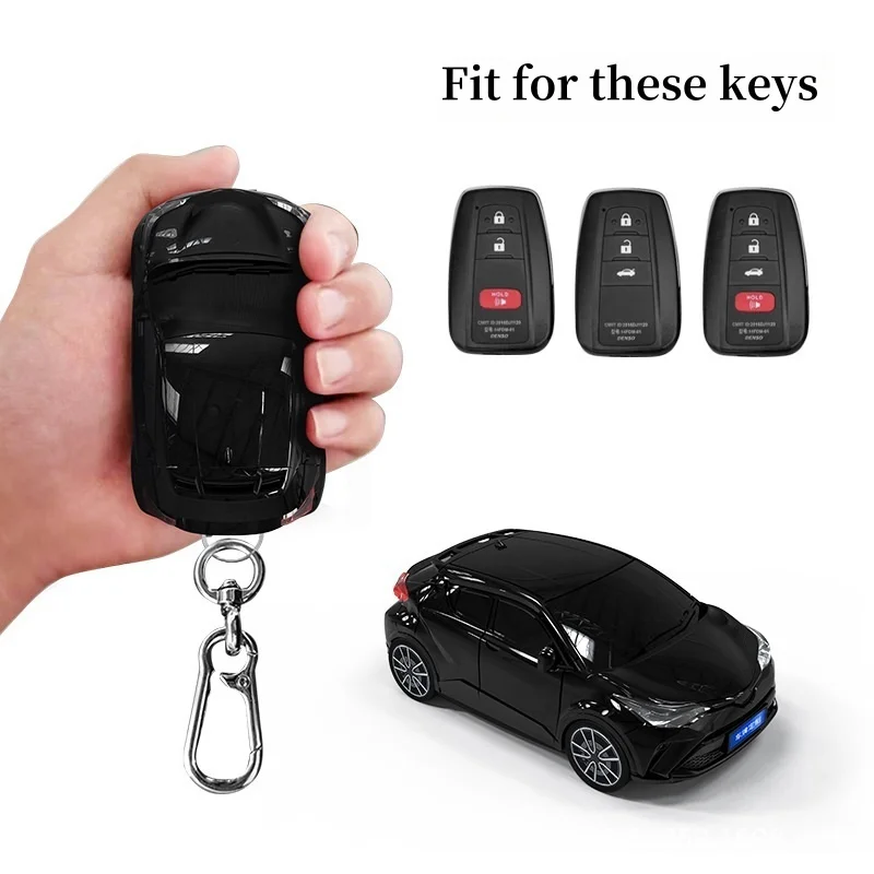 For Toyota CHR Key Cover Car Model Key Protective Case Creative Personalized Gift Car Key Pack Buckle Accessories Key Cover