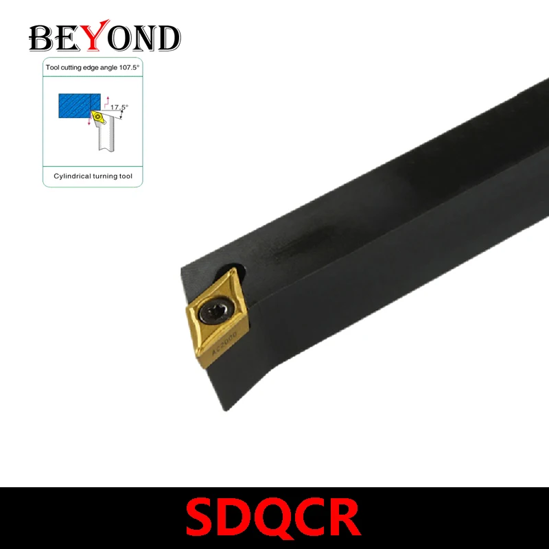 BEYOND SDQCR SDQCL SDQCR1010H07 SDQCR1212H07 SDQCR1616H07 SDQCR1212H11 SDQCR1616H11 SDQCR2020K11 SDQCR2525M11 Lathe Tool Holder