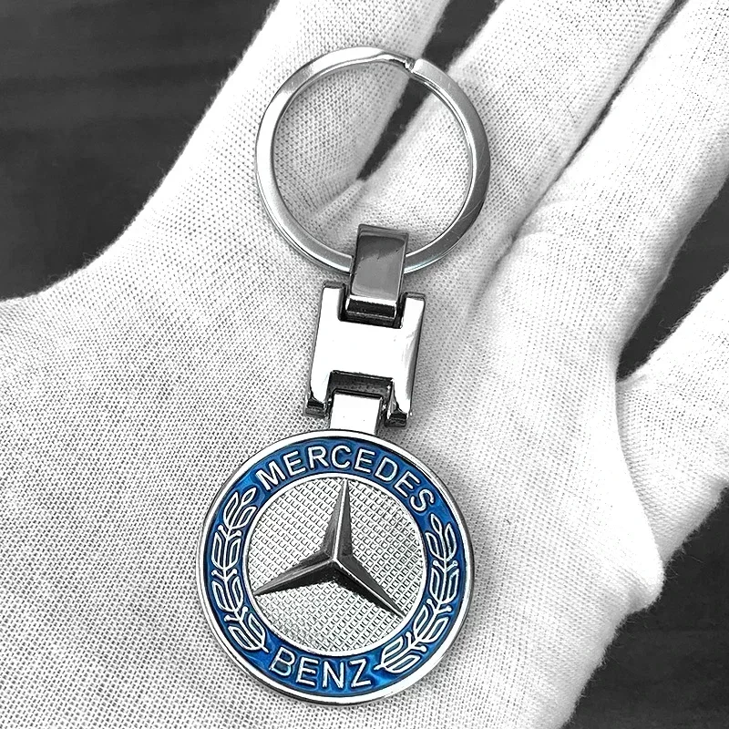 1pcs Car Keychain Holder Accessories Key Chain Ring Key For Mercedes benz W205 W211 W212 W213 W177 W166 W116 W117 X156 W222