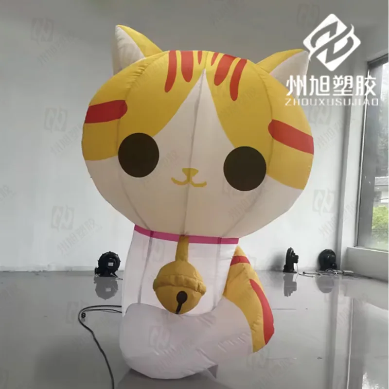 Cartoon inflatable wall climbing cat air model outdoor lighting shopping mall cute pet cute decorative props layout