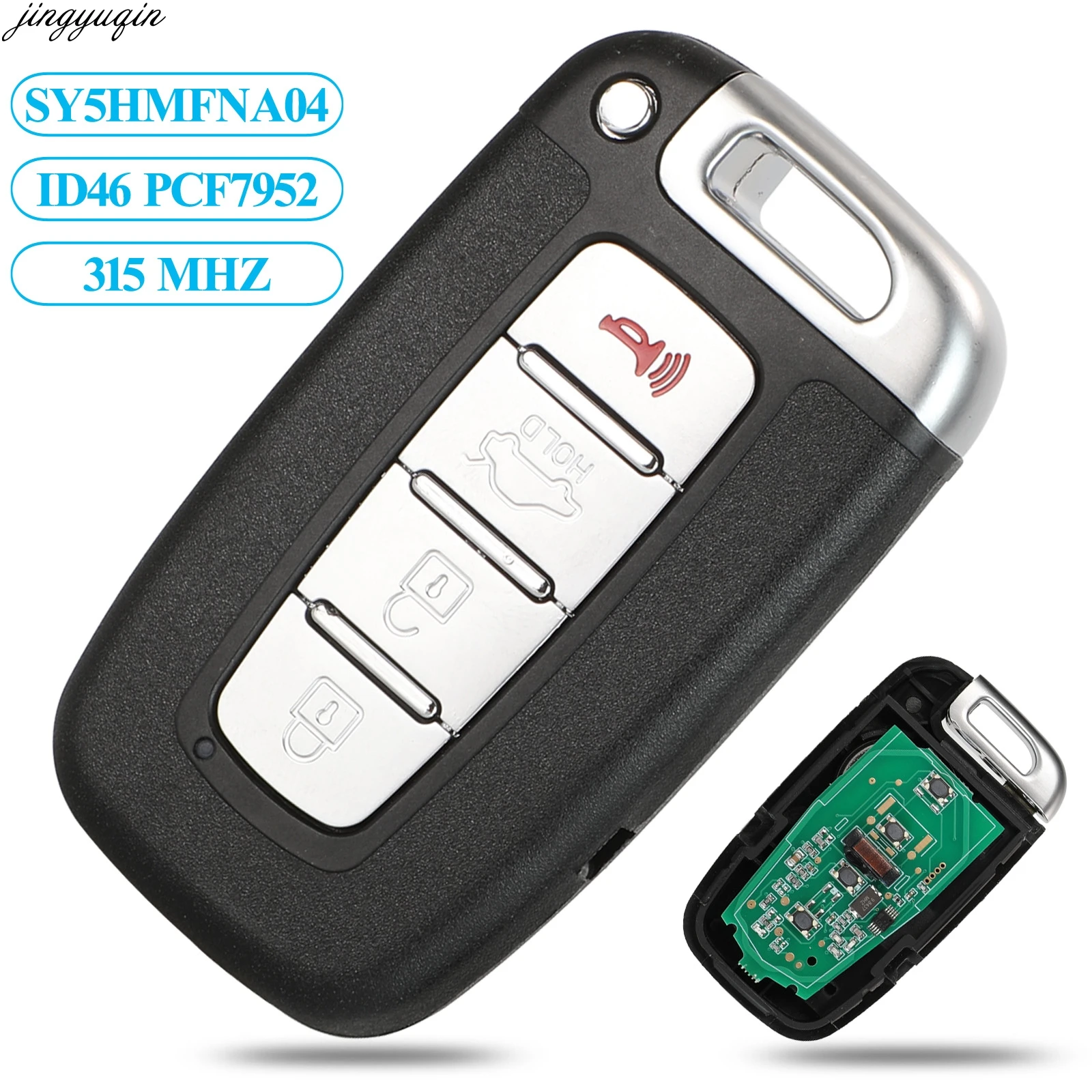 Jingyuqin Smart Key 315/433MHZ ID46 For HYUNDAI I30 IX35 Elantra Genesis Veloster Equus Tucson Sonata Kia Forte Soul Rio Sorento