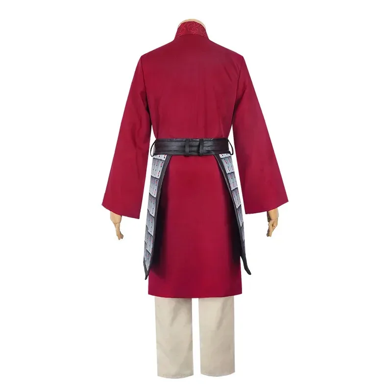 DY2025Movie Hua Mulan Cosplay Costume Superwomen COS Outfits  Chinese Hanfu Princess Red Robes Kids Adult Christmas Stage Perfor