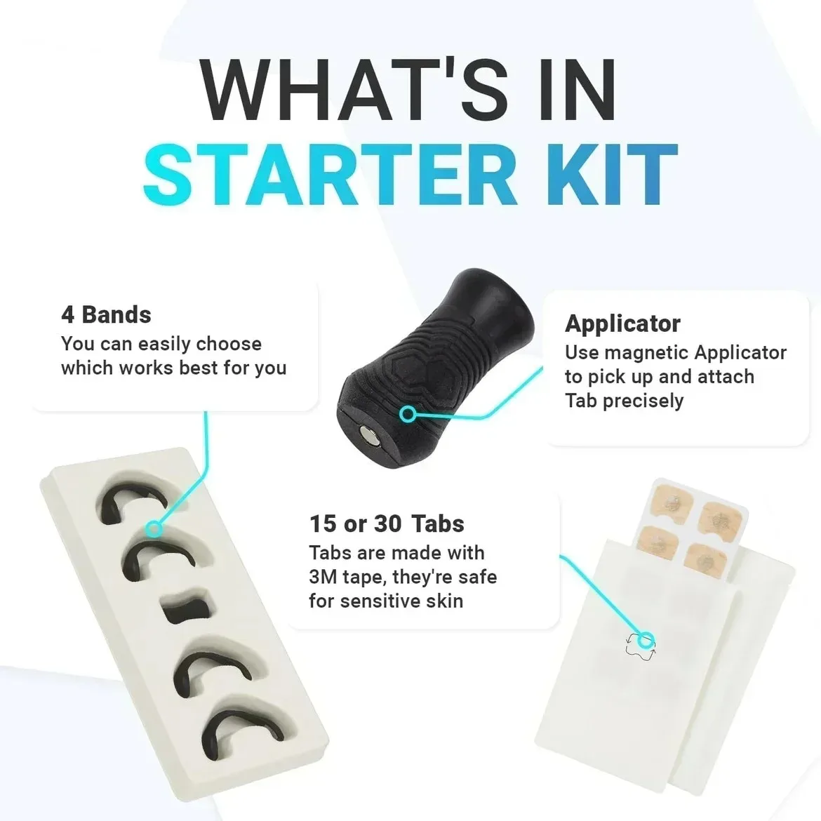 Nasal Breathing Dilators Starter Kits Magnetic Nose Strips Increase Sports Air Intake Improve Sleeping Reduce Snoring