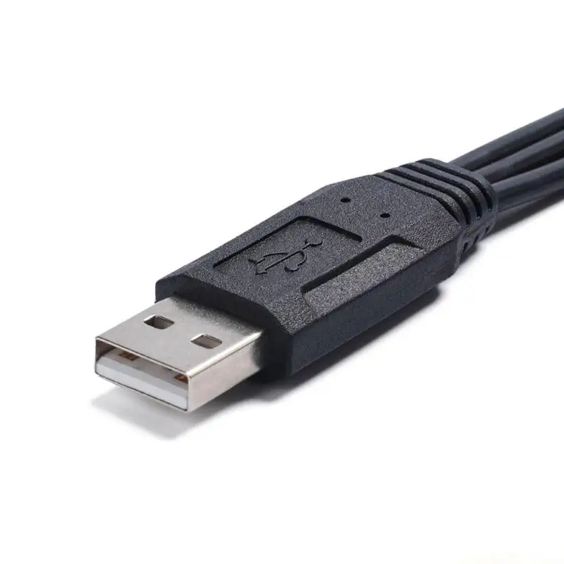 USB Y Splitter Cable for Charging 2 in 1 USB Male to 2 USB2.0 Female Cable