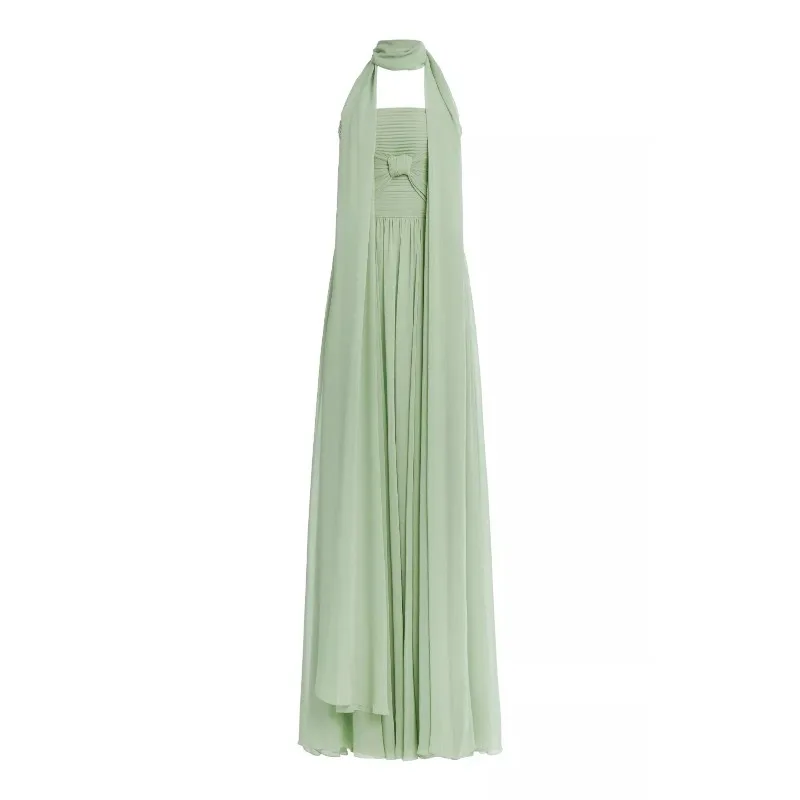 

Women's Clothing Pleated Tube Top Dress Temperament Sleeveless Pleated Pendulum Streamer Women's Exquisite Simplicity Casual