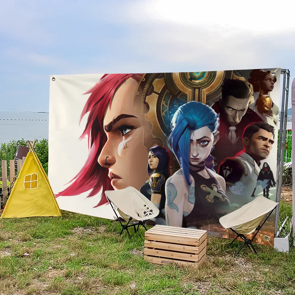 Hot Game A-Arcane S-Season 2 2024 Flag For Picnic Party Art Home Decoration Outdoor Camping Banner