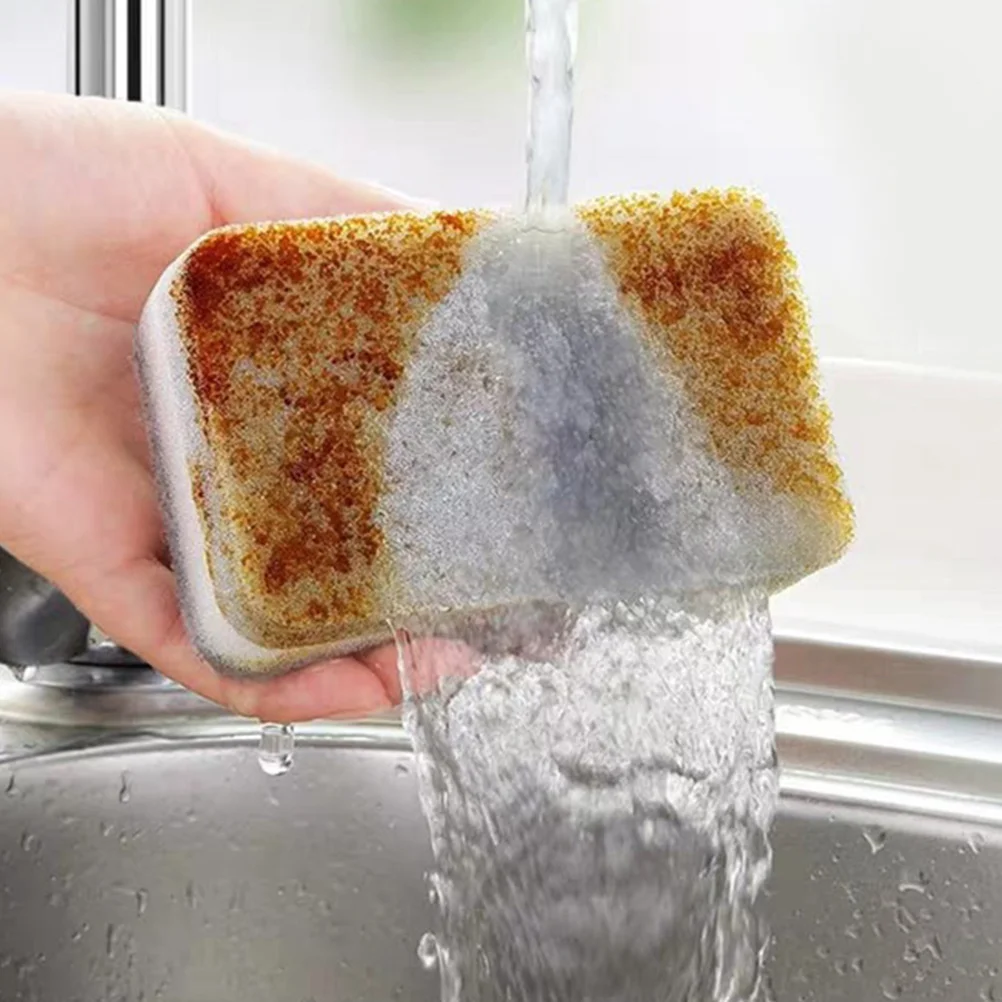 

10 Pcs Scouring Pad for Cleaning Kitchen Sponge Sponges Dishes Brush Reusable Wok Compression Mother