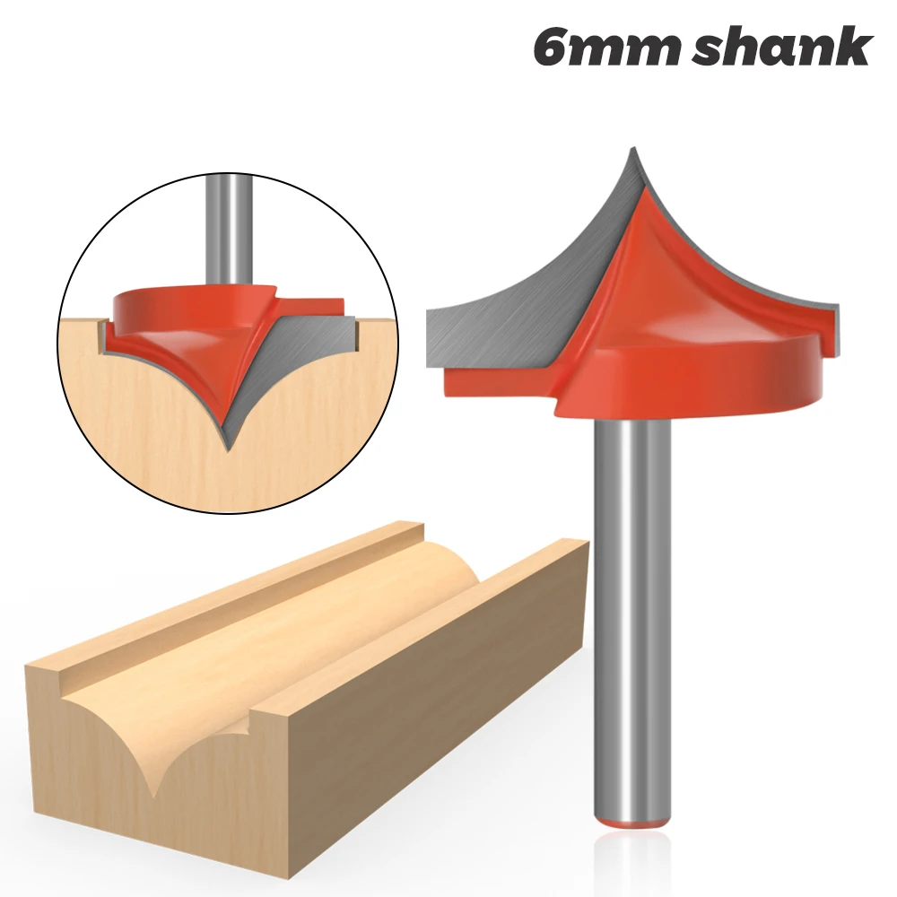 

6mm Shank fresa CNC tools round nose Bits fresa Point Cut Bit milling cutter router bits woodworking tools outils ferramentas