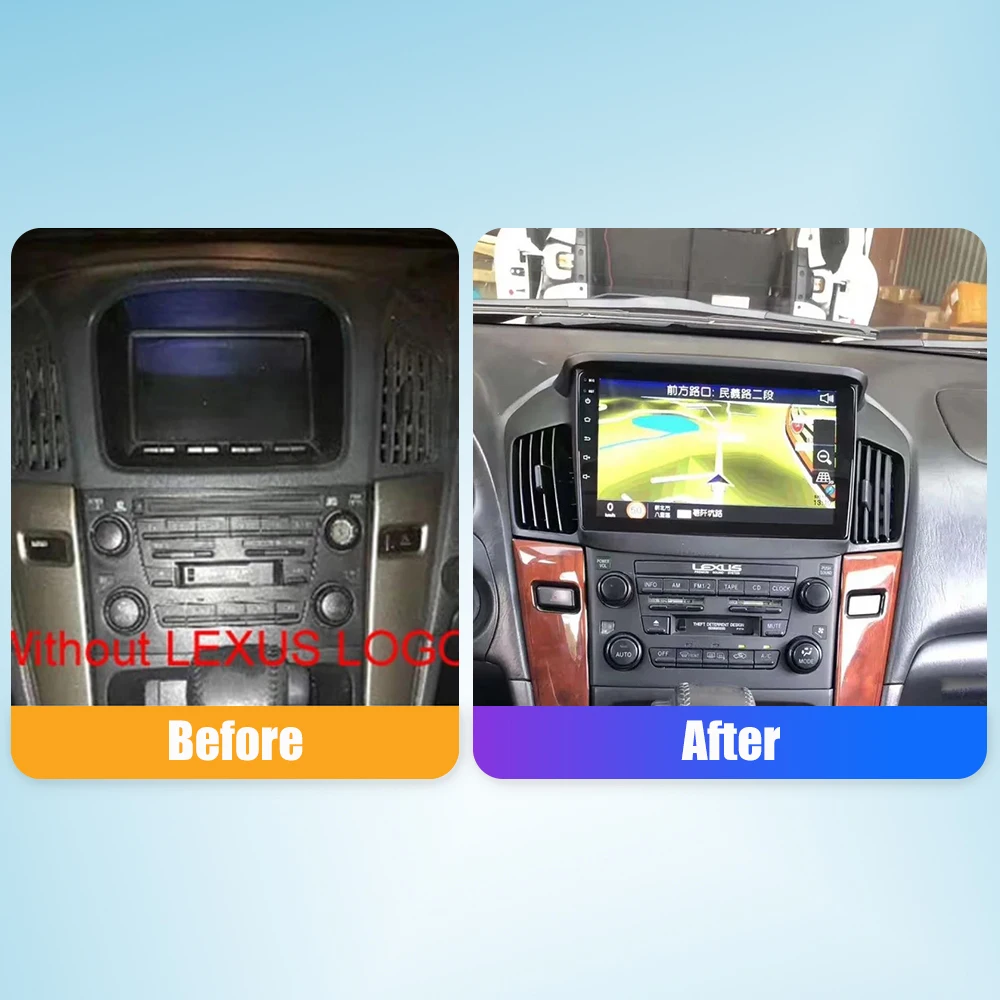 10.33 Inch Car Radio For LEXUS RX300 1997-2003 2Din Android Octa Core Car Stereo DVD GPS Navigation Player QLED Screen Carplay - Image 3