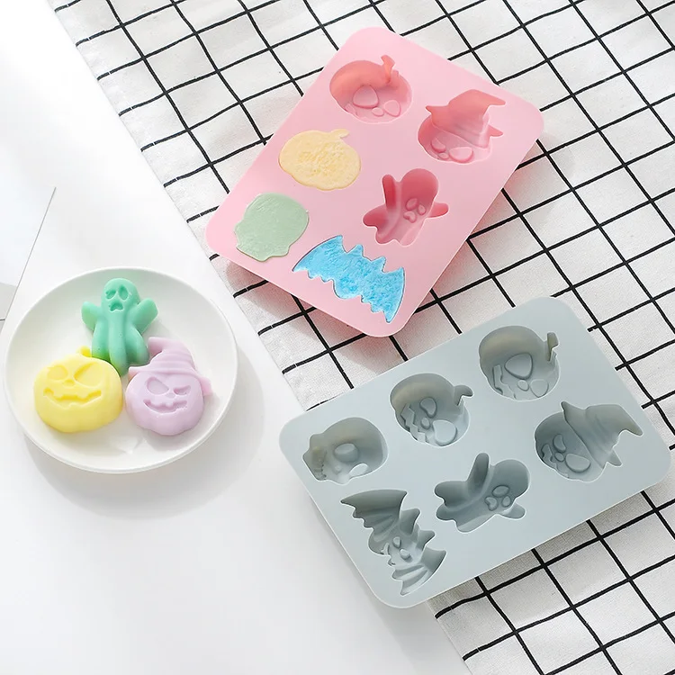 Christmas Silicone Baking Molds Food-Grade Tree Gingerbread Santa Shape Cake Chocolate Mousse Mould Non-Stick DIY Holiday Tools