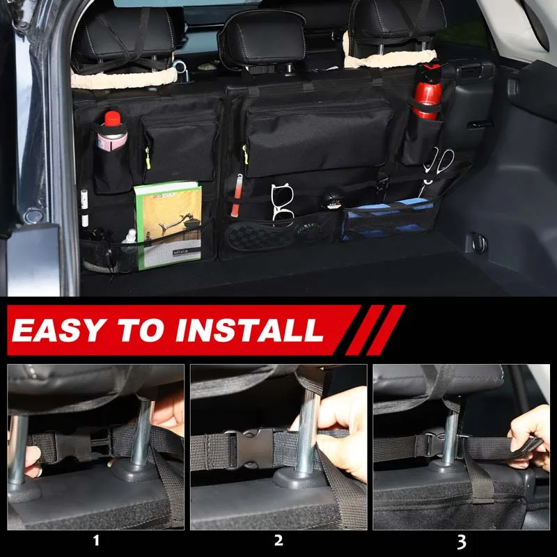 

2020-2024 For Toyota RAV4 Rongfang rear seat back storage hanging bag, trunk tool storage bag, trunk organizer, auto accessories