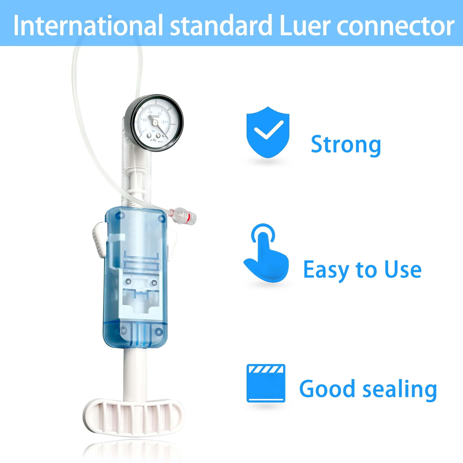 Pressure Measurement Pump Pressure Testing Pump instrument positive  pressure measuring instrument luer taper