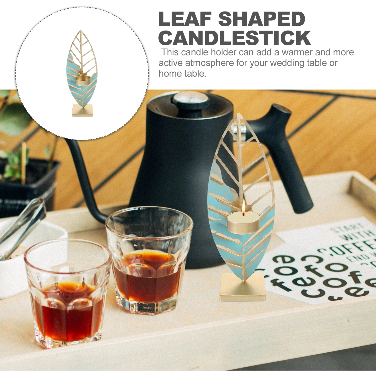 

Holder Metal Stand Decorative Creative Iron Tea Light Holders Desktop Wedding Home Party Aroma for Christmas