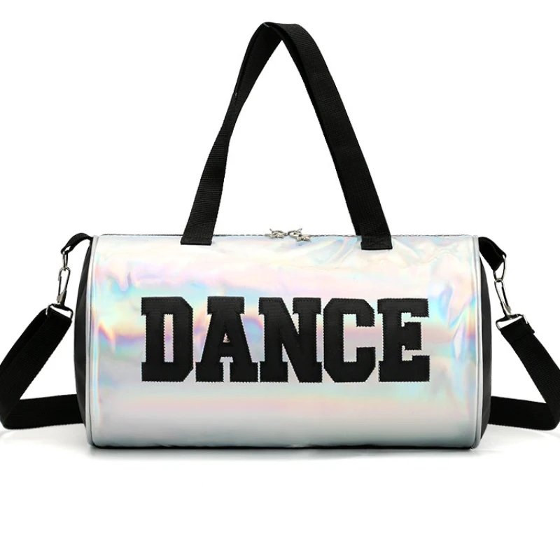 Children Dance Bag Ballet Ethnic Latin Laser Women Shoulder Bags Pink Handbag Cartoon Dance Bags for Girl Class Bags