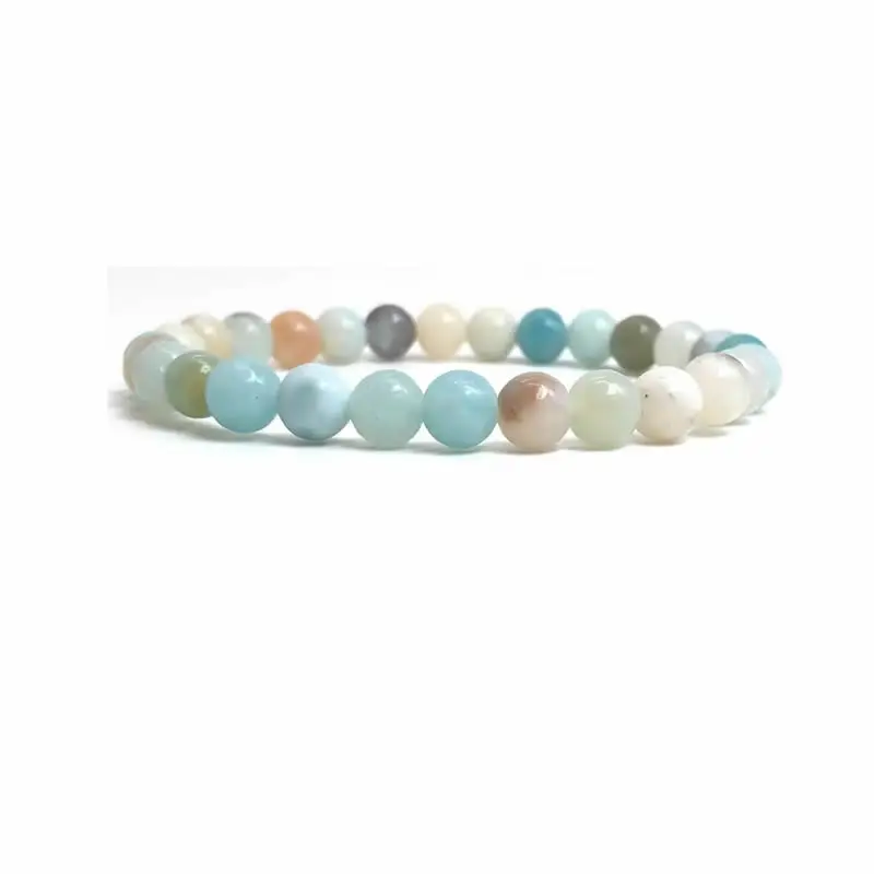 Handmade Natural Gemstone Chakra Bracelet, Elastic Stretch Jewelry