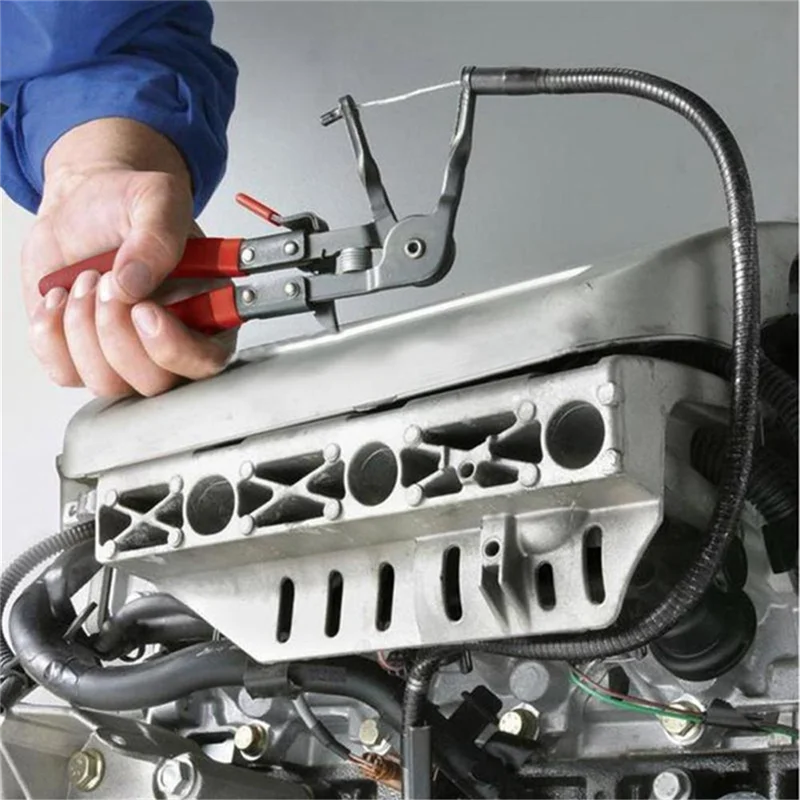 

1 шт., гибкий зажим для горла, зажим для кабеля, гибкий шнур, зажим для шланга, инструмент для удаления пучка горла, красный и черный, лучшая продажа