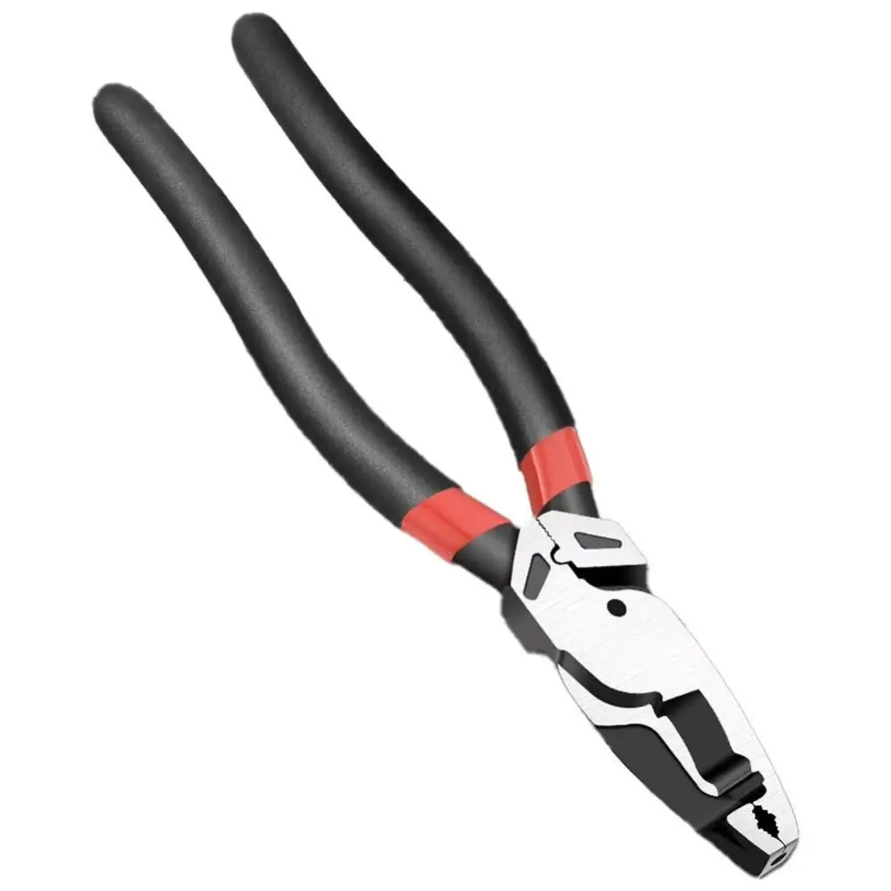 Non-Slip Jaws Screw Remover Pliers Steel Glue Coated Handle Screw Extractor Pliers Sliding Tooth Multi-Purpose Wire Stripper