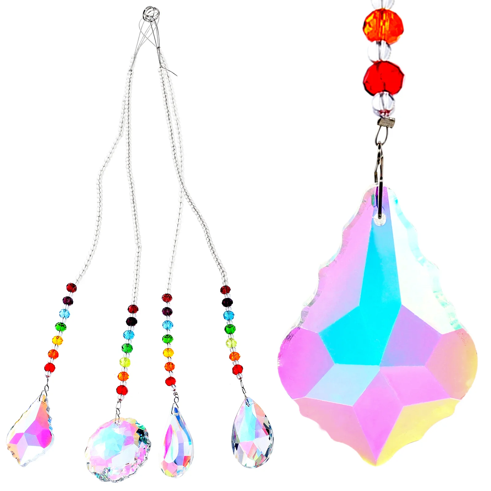 

4 Pcs Pendant Lights Crystal Ball Lighting Sun Catcher Hanging Decor Suncatchers Miss