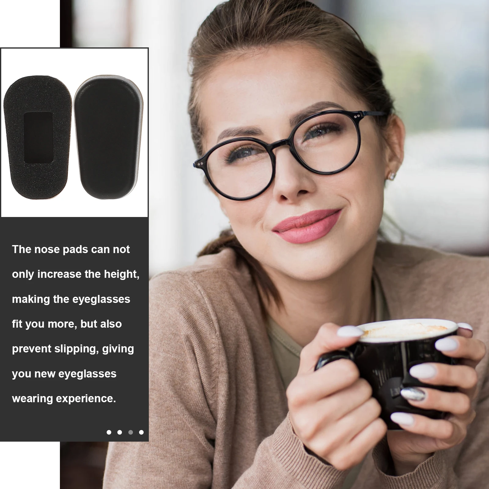 

12 Pairs Supplies Anti-slip Nose Bracket Glasses Pads for Silica Gel Eyeglasses