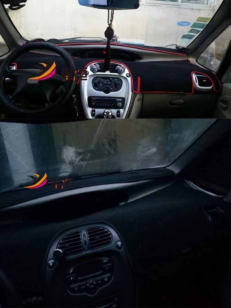 แผ่นรองแผงหน้าปัดรถยนต์ N68สำหรับ Citroen Xsara Picasso MPV แผ่นปิดแผงหน้าปัดอุปกรณ์เสริมแผ่นกันสกปรกกันลื่นสะท้อนแสง