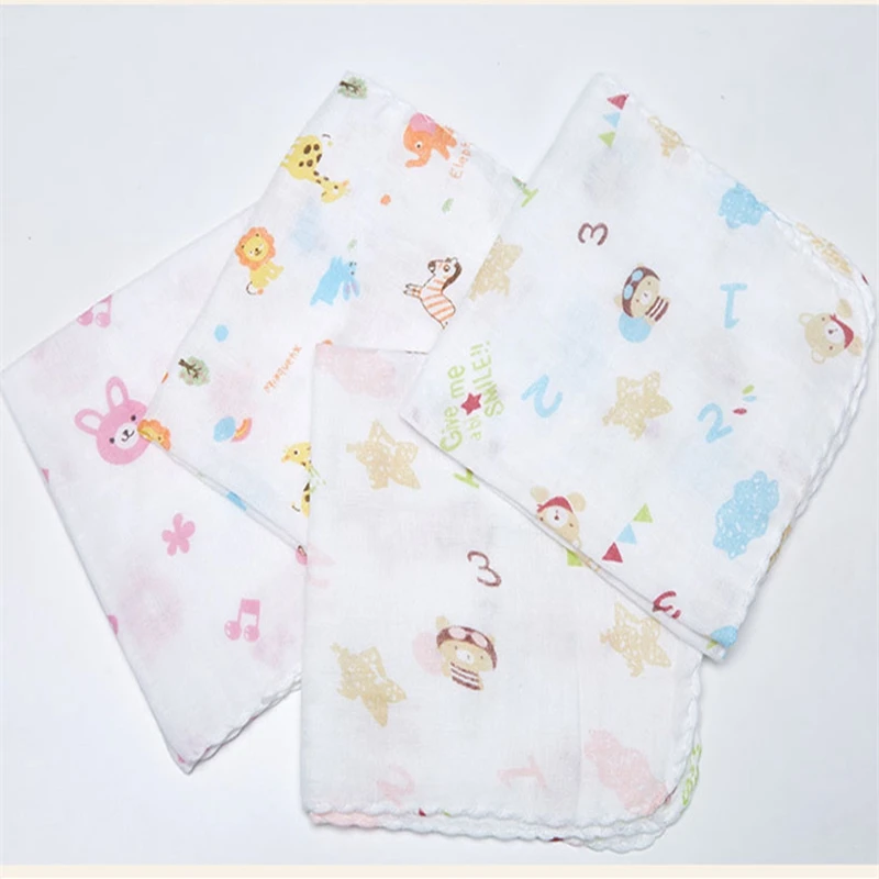 Gauze, water towel, pure cotton baby face towel, baby scarf, child handkerchief, summer thin section.