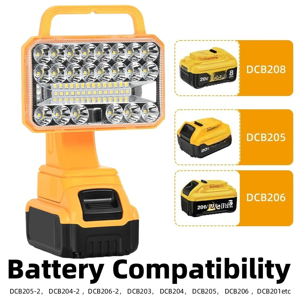 لماكيتا/ديوالت/ميلووكي/بلاك اند ديكر/الحرفي 18/20 فولت بطاريات ليثيوم المحمولة اللاسلكية الكاشف ضوء التخييم في الهواء الطلق #3