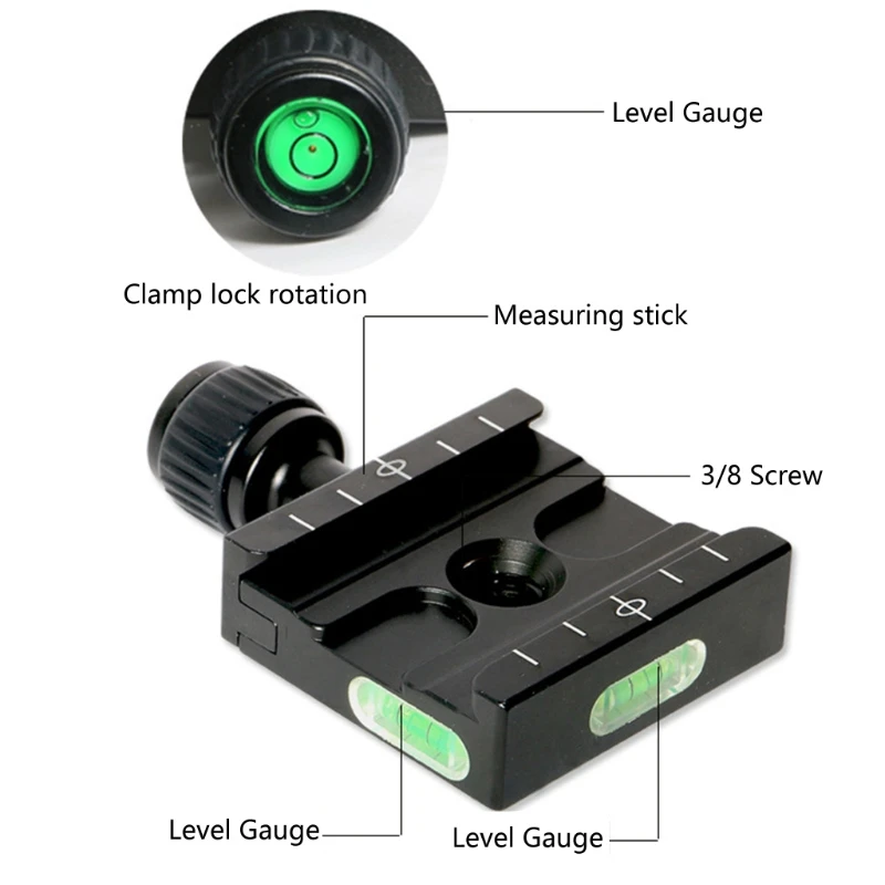 50mm Quick Release Plate QR Clamp with 3/8\