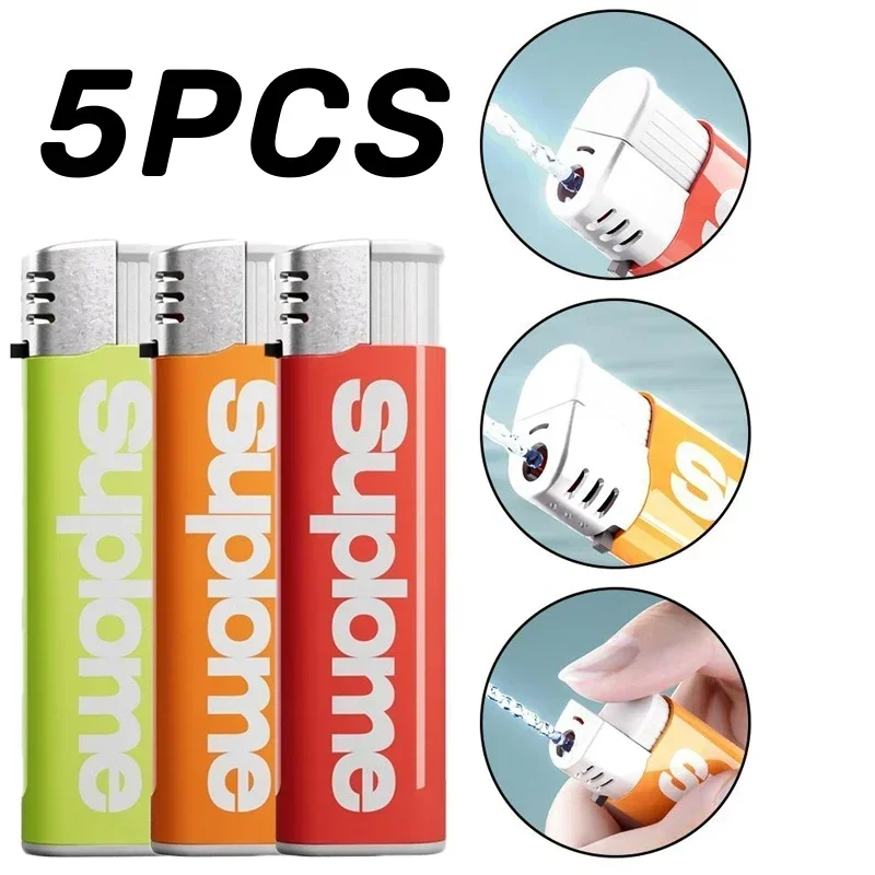 5PCS Adults Kids Funny Toys Water Lighter Toy Fake Lighters Model Party Tricky Props New Prank Practical Jokes Entertainment